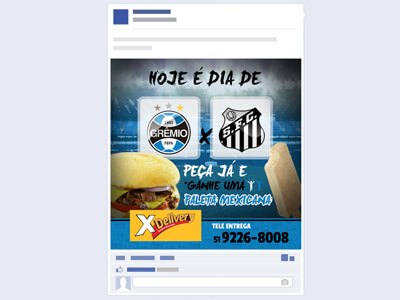 Xis delivery Post Facebook Grêmio